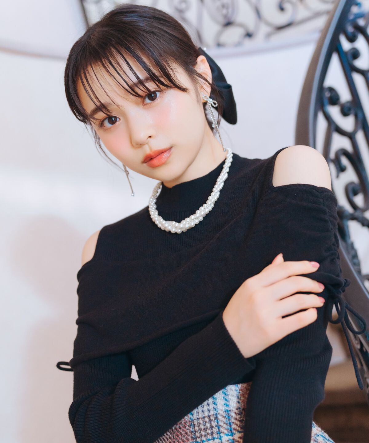 WILLSELECTION「ギャザーリボンオフショルニット」|ニット・セーター|