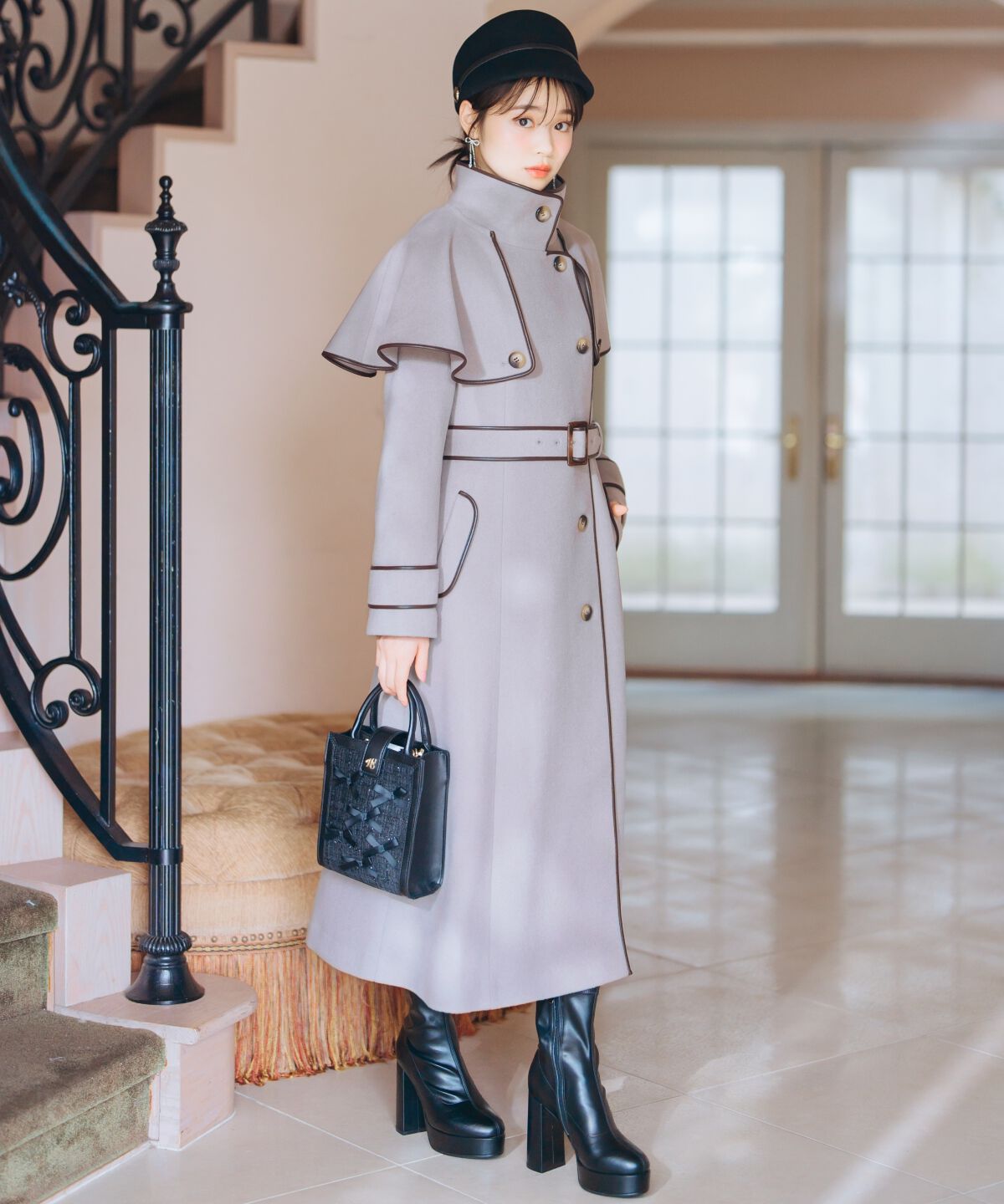 WILLSELECTION「配色ケープコート」|その他|