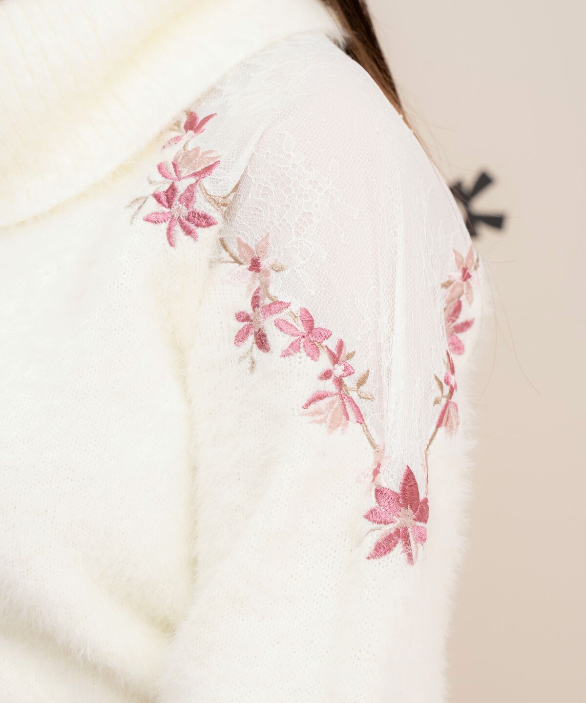 WILLSELECTION「刺繍シャギーニットプルオーバー」|ニット・セーター|