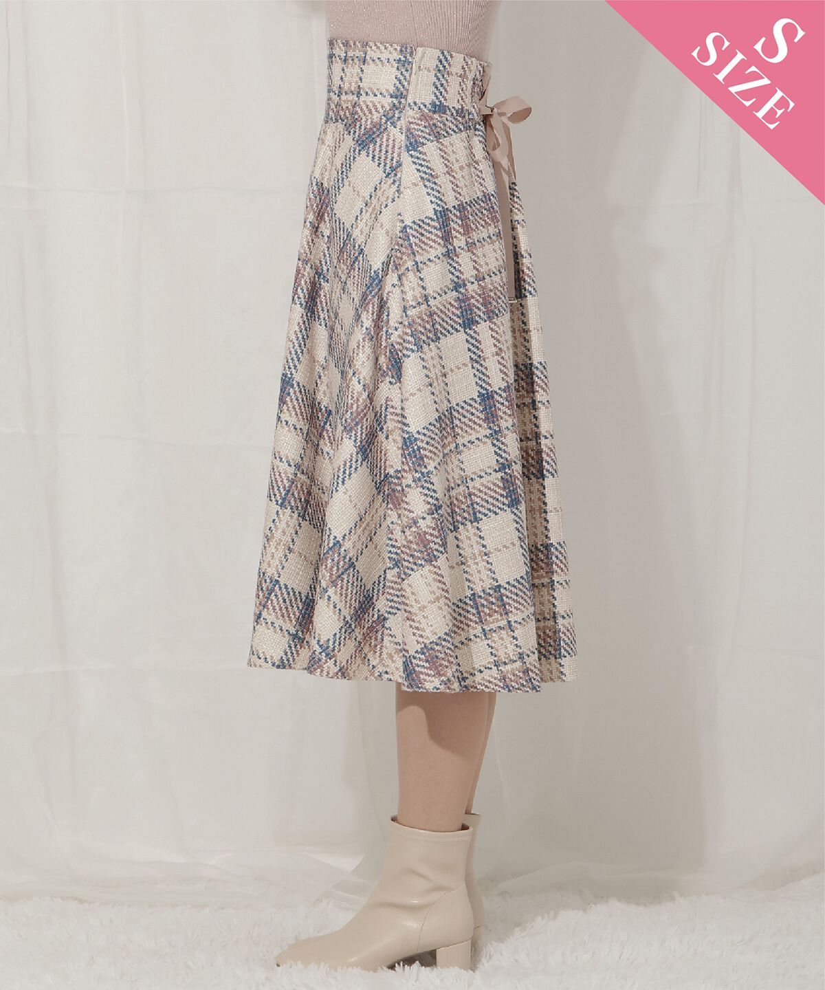 WILLSELECTION「オリジナルチェックスカート」|フレア|