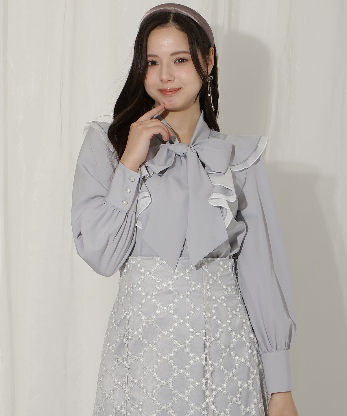 WILLSELECTION「ラッフルボウタイブラウス」|シャツ・ブラウス|