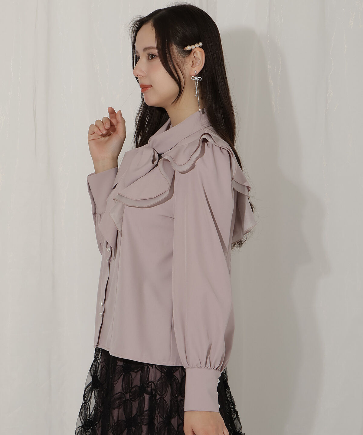 WILLSELECTION「ラッフルボウタイブラウス」|シャツ・ブラウス|