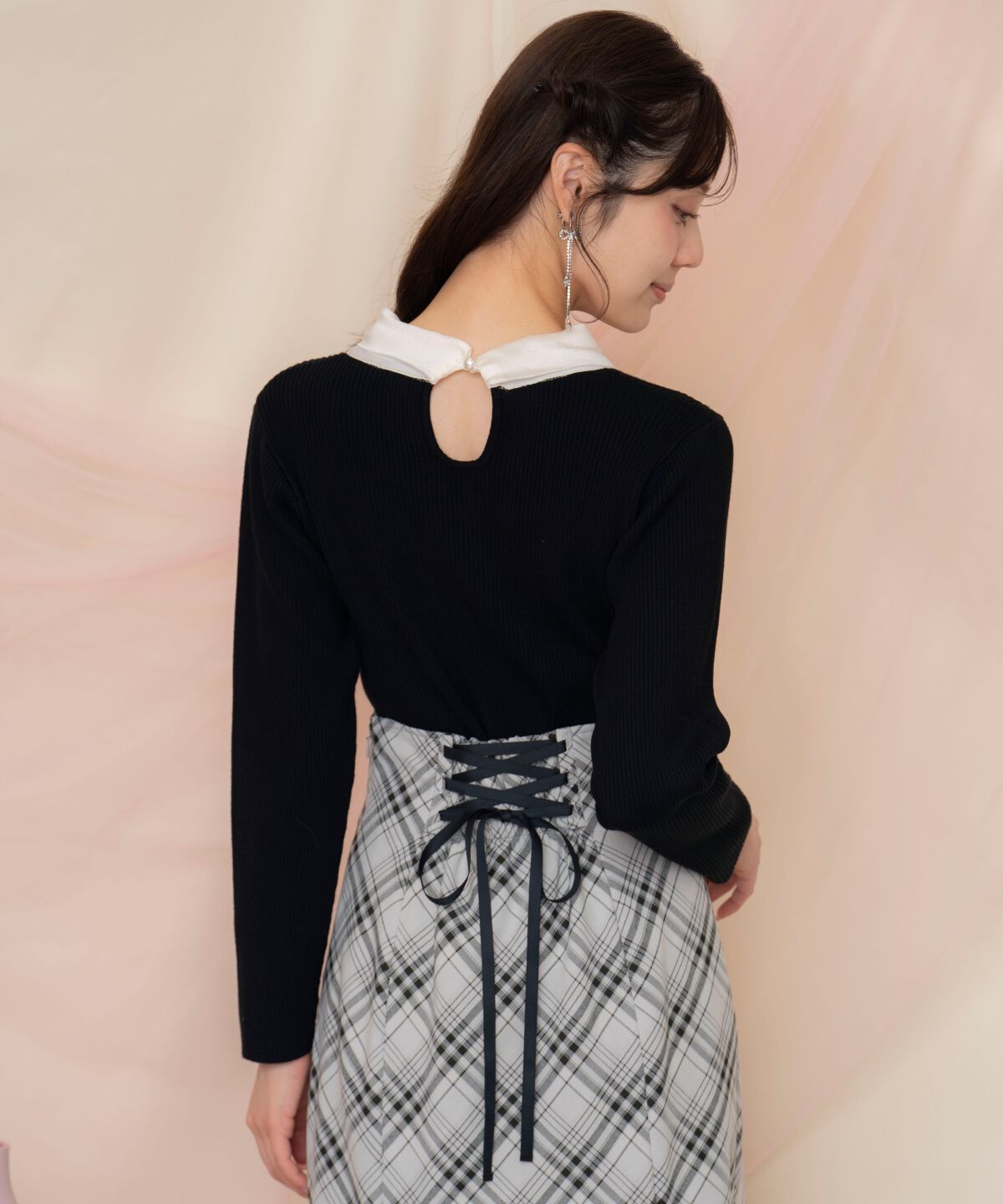 WILLSELECTION「シアーリボンタイプルオーバー」|ニット・セーター|