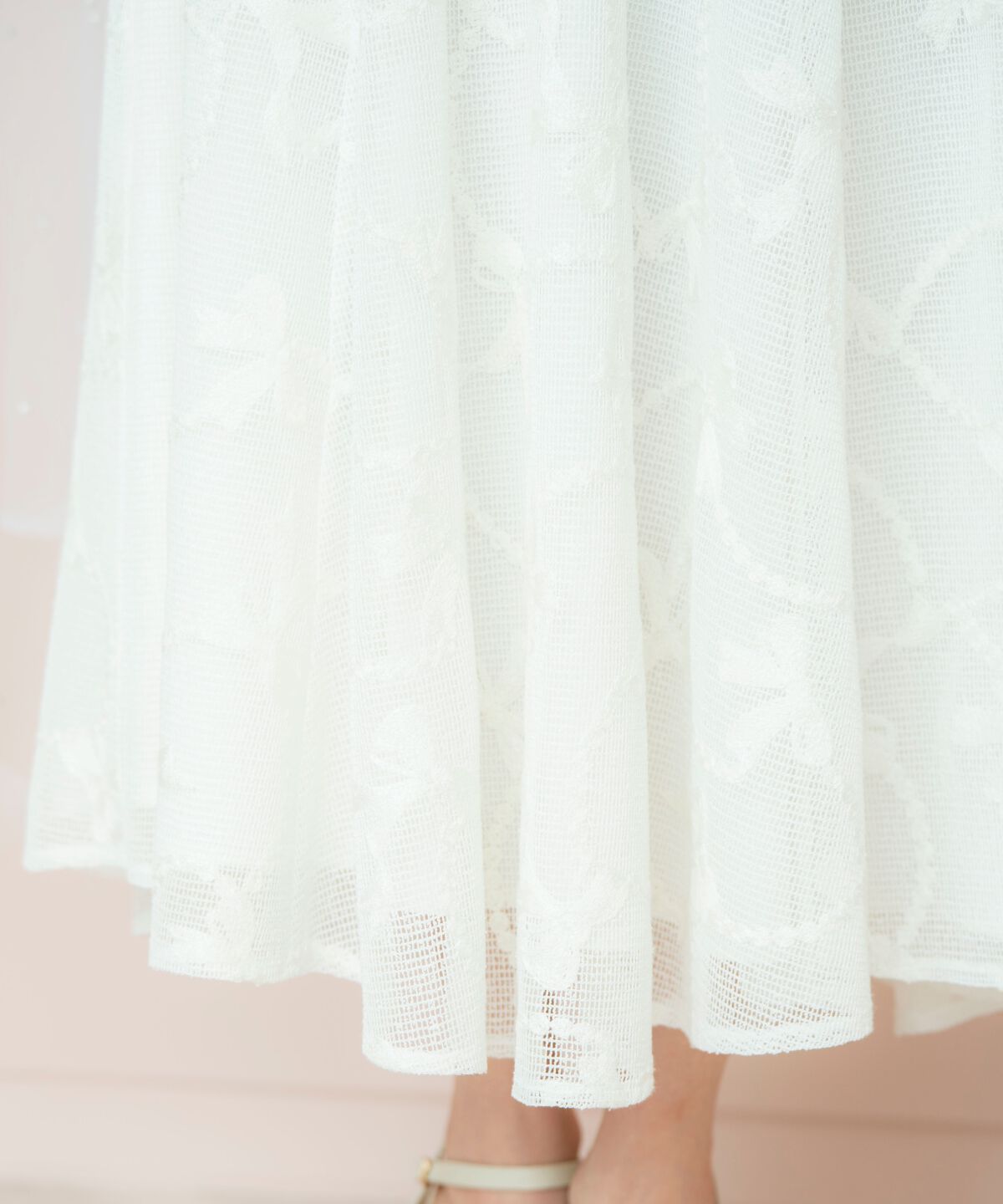 WILLSELECTION「リボンレーススカート」|フレア|