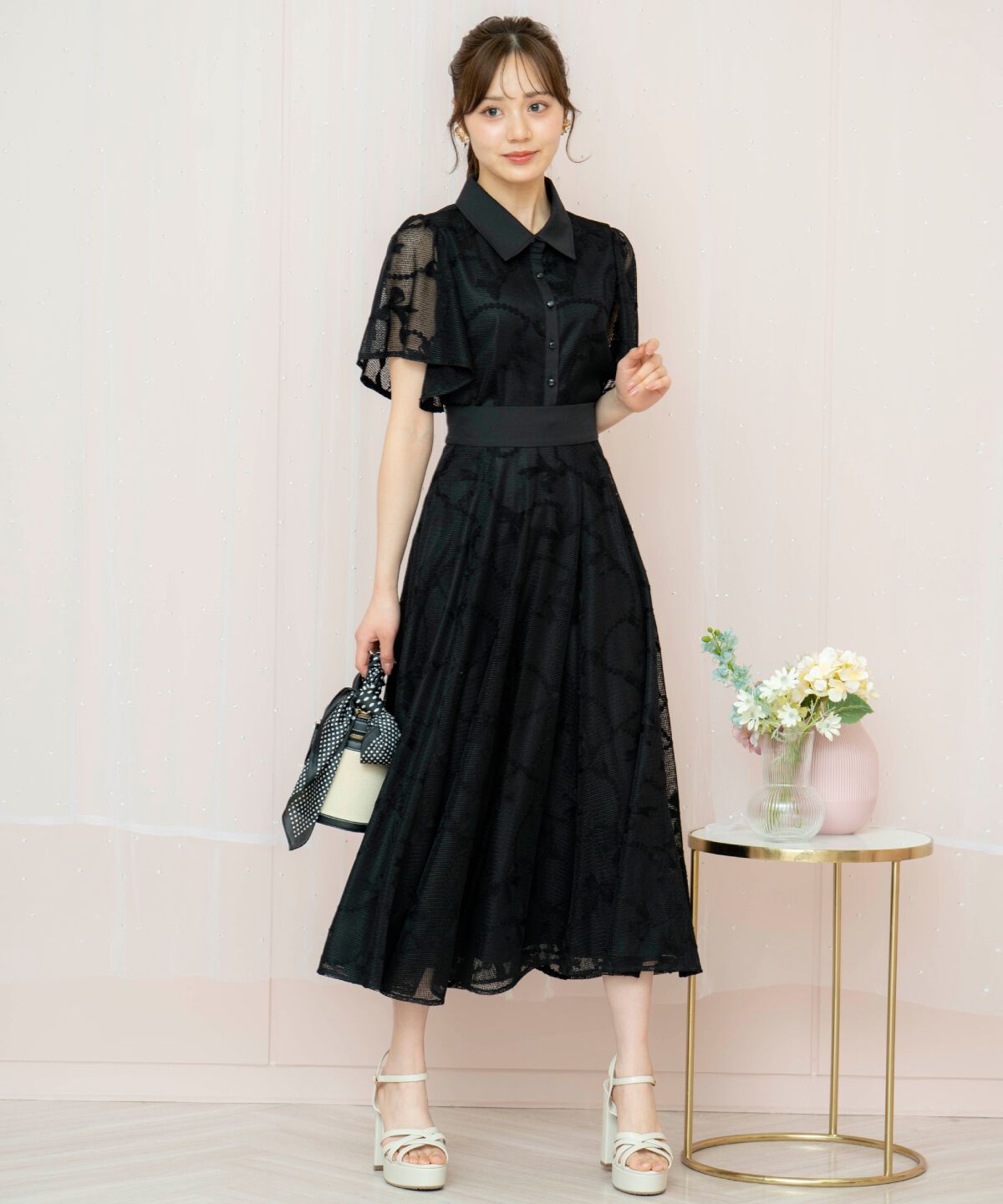 WILLSELECTION「リボンレーススカート」|フレア|