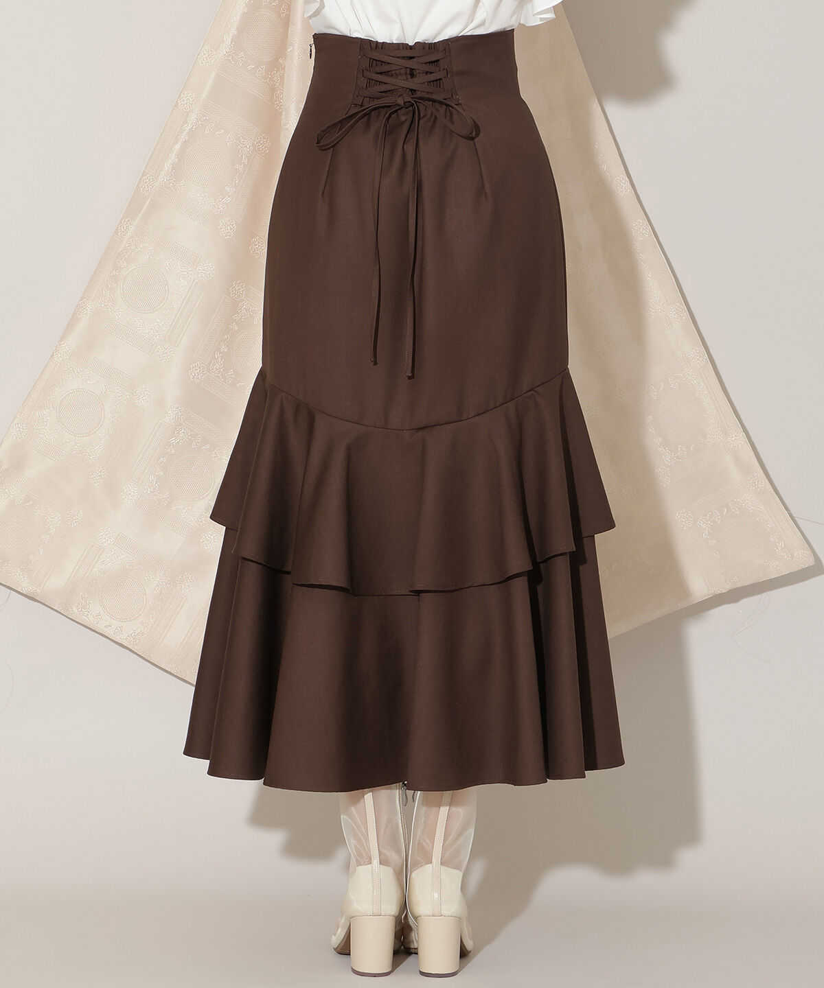 WILLSELECTION「ラッフルティアードヘムスカート」|タイト|