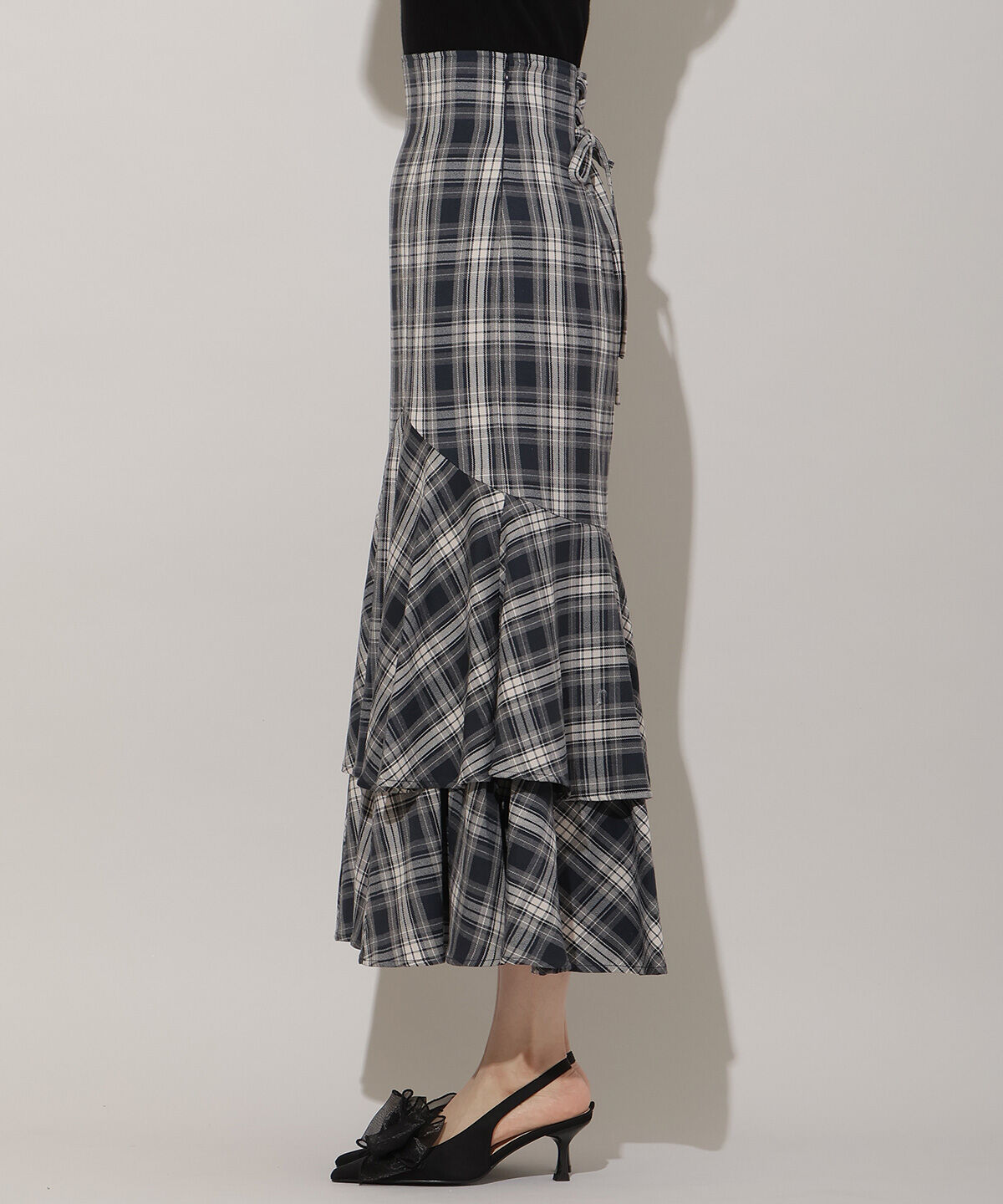 WILLSELECTION「ボリュームヘムティアードスカート」|フレア|