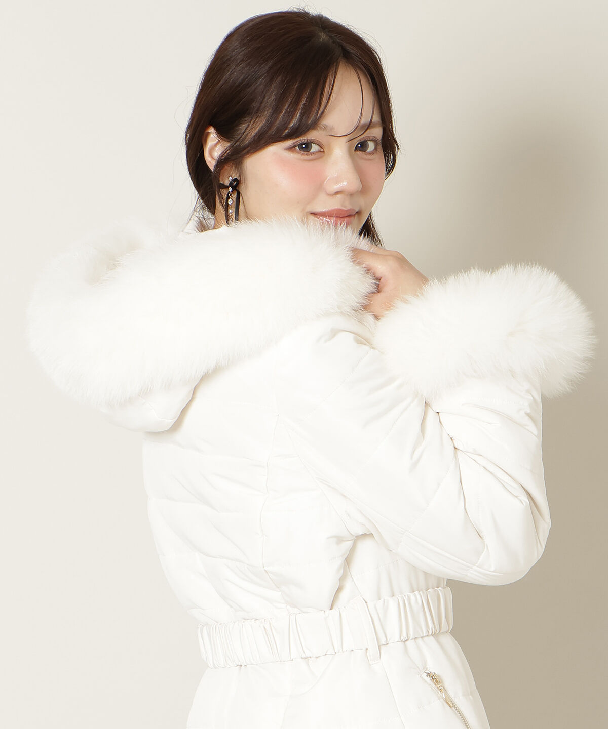 WILLSELECTION「フォックスファーキルティングフレアコート」|その他|