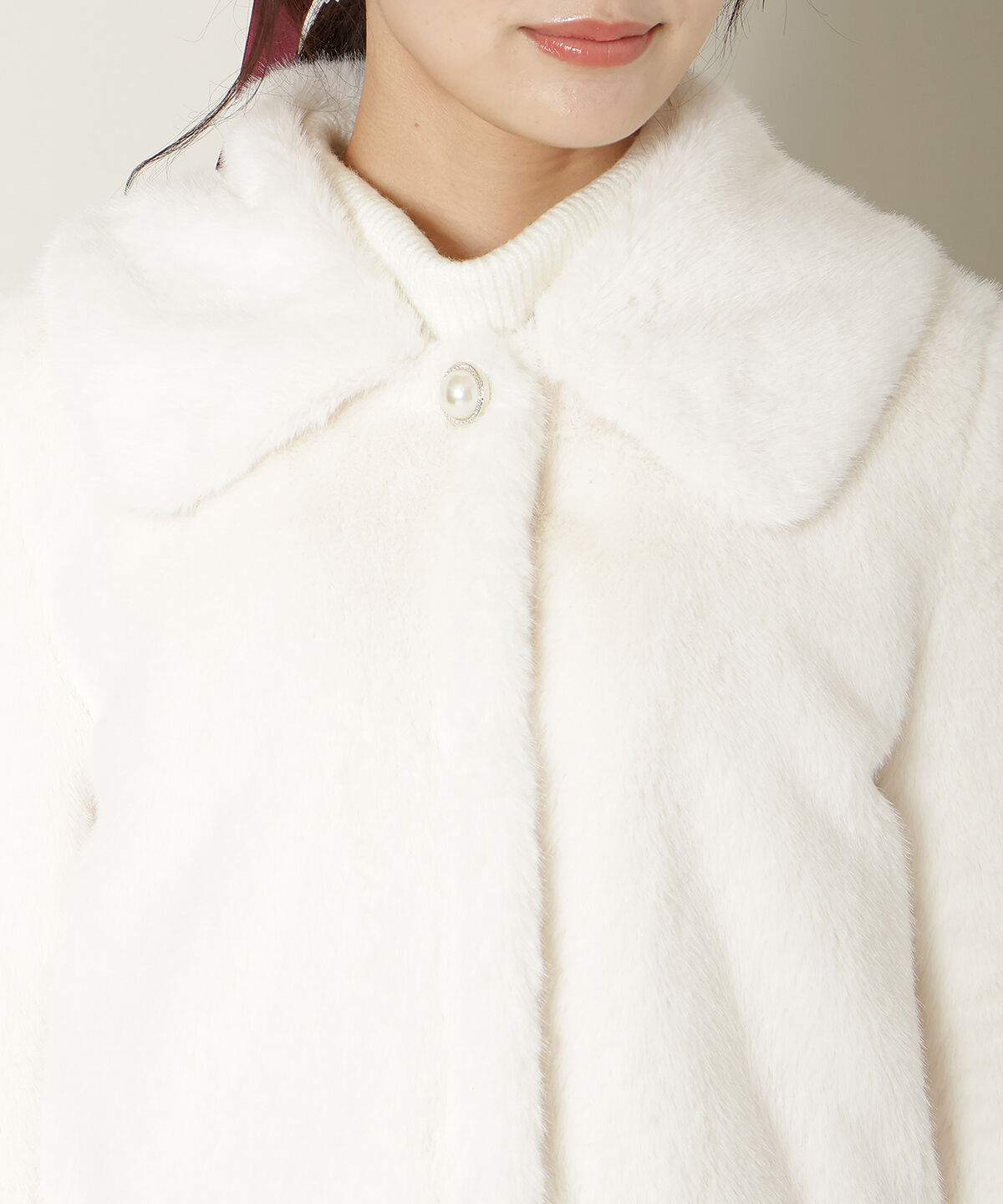 WILLSELECTION「ステンカラーエコファーショートジャケット」|ブルゾン・スタジャン|