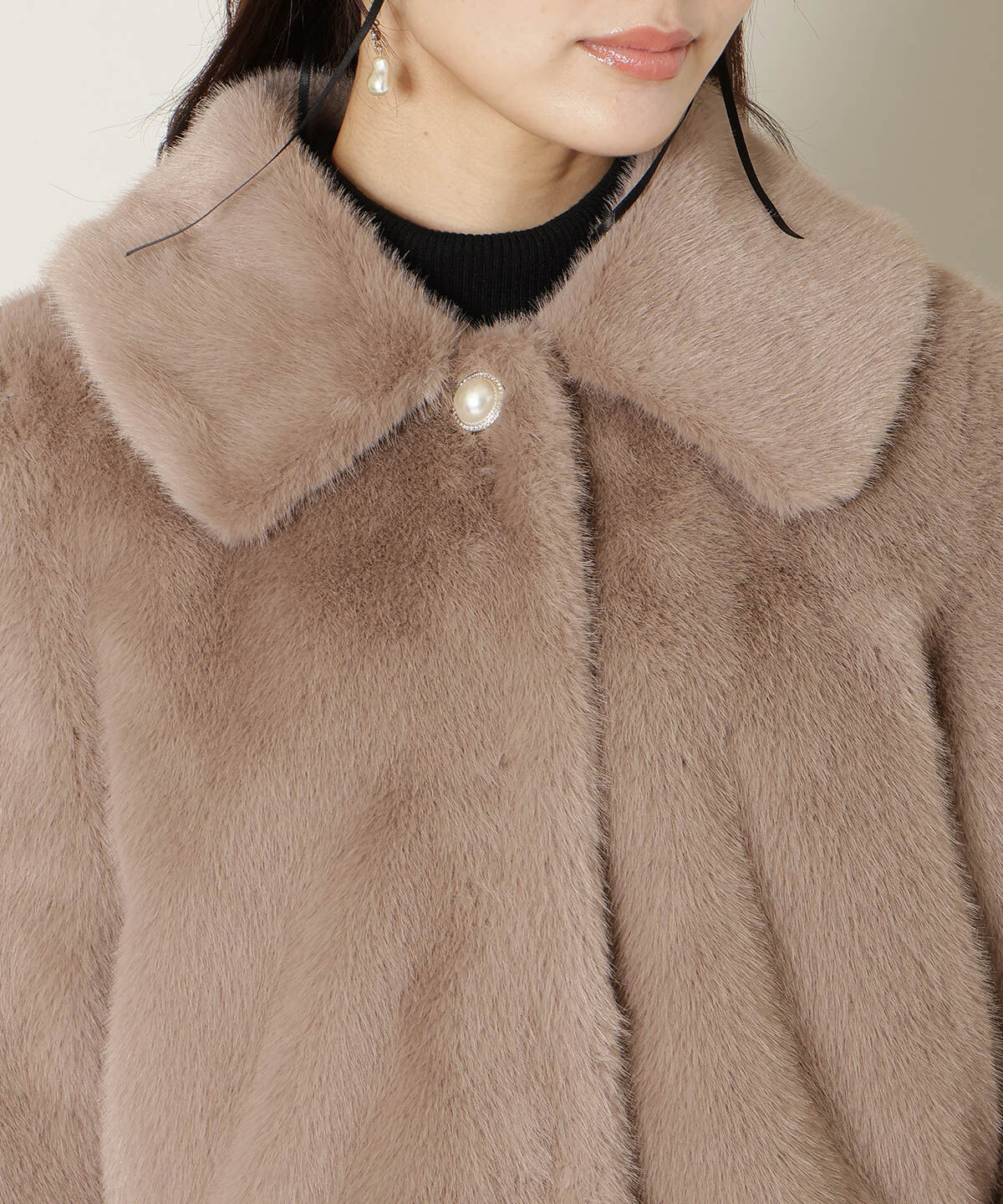 WILLSELECTION「ステンカラーエコファーショートジャケット」|ブルゾン・スタジャン|