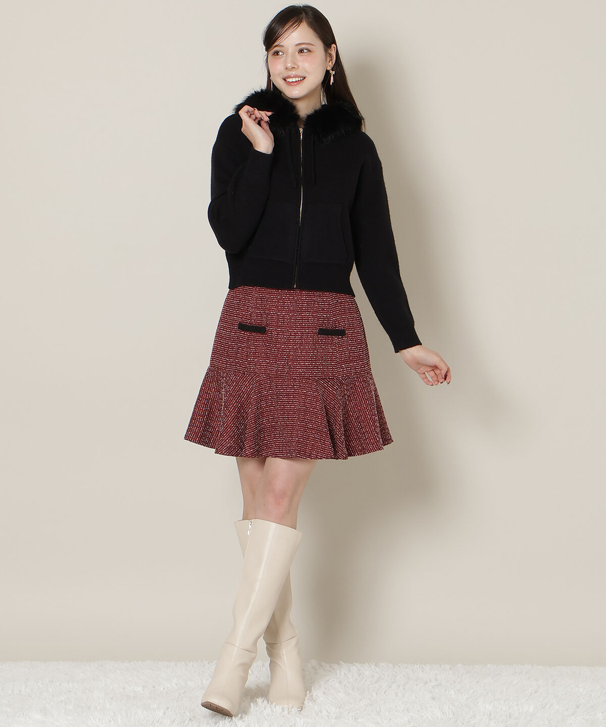 WILLSELECTION「フードファーニットパーカー」|パーカー|