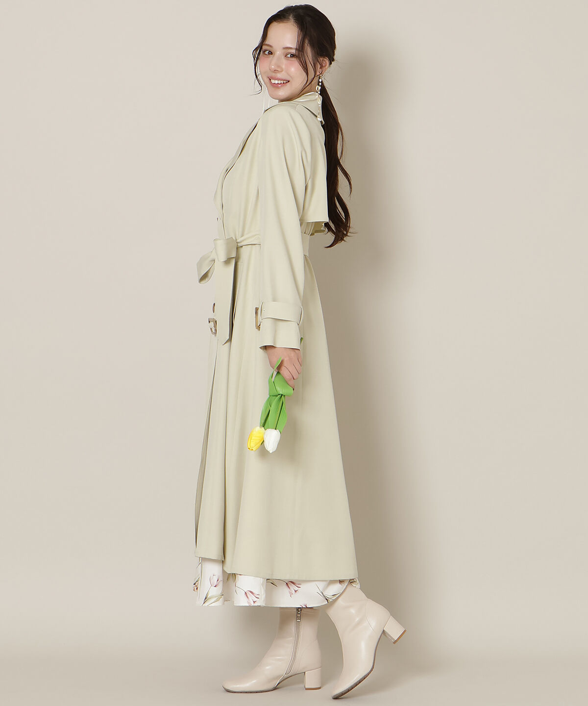 WILLSELECTION「オリジナルフレアトレンチコート」|トレンチコート|