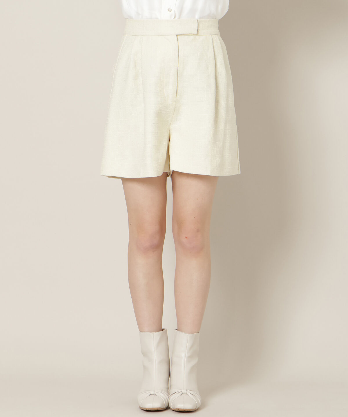 WILLSELECTION「ツイードタックショートパンツ」|キュロット|