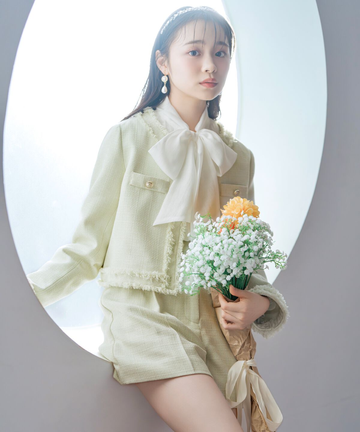 WILLSELECTION「ツイードタックショートパンツ」|キュロット|