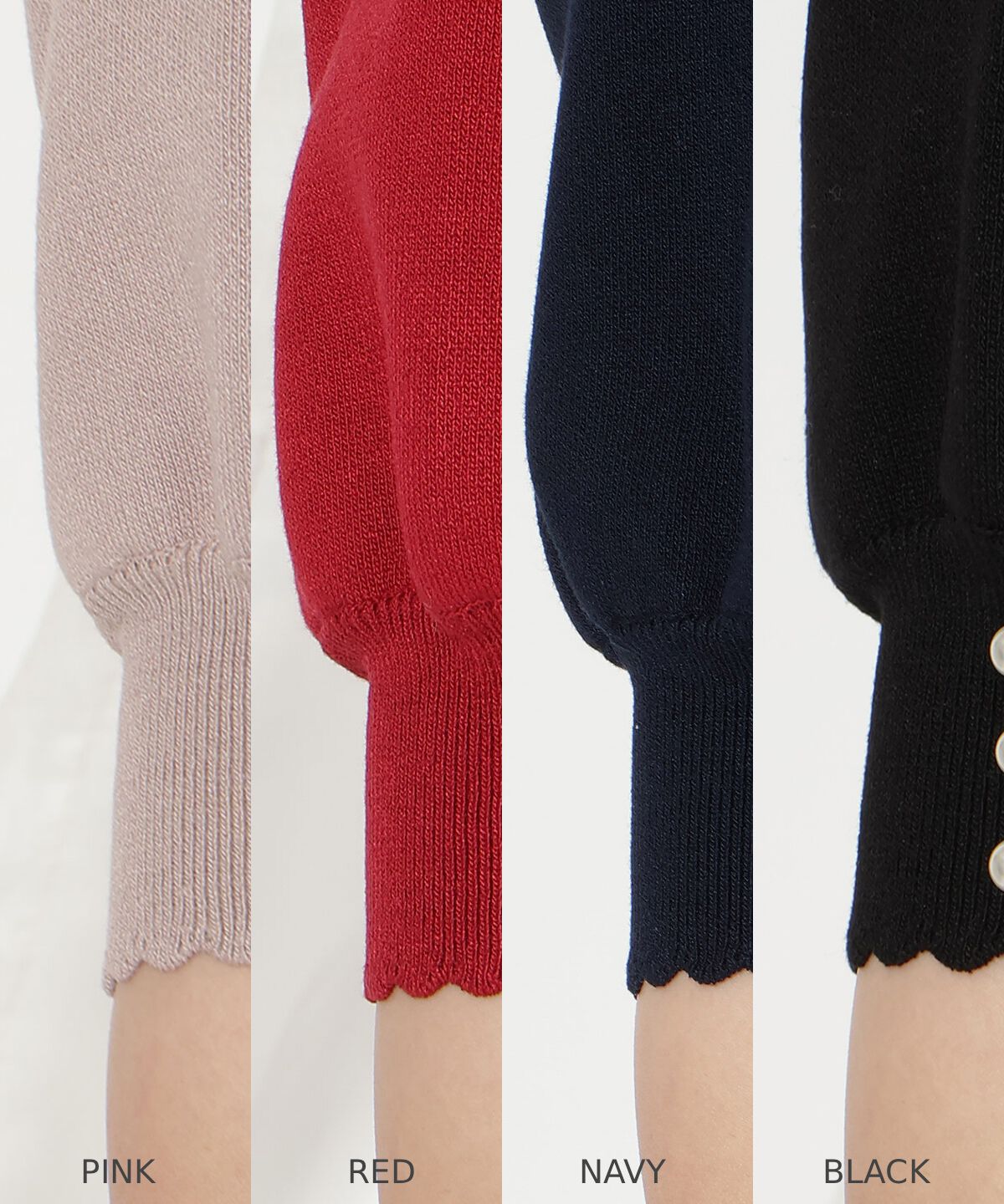 WILLSELECTION「リボンジャガードパフニット」|ニット・セーター|