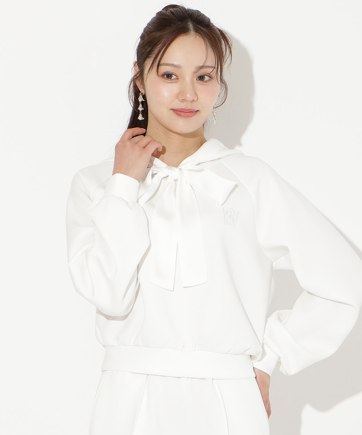 WILLSELECTION「リボンスウェットフーディー」|パーカー|