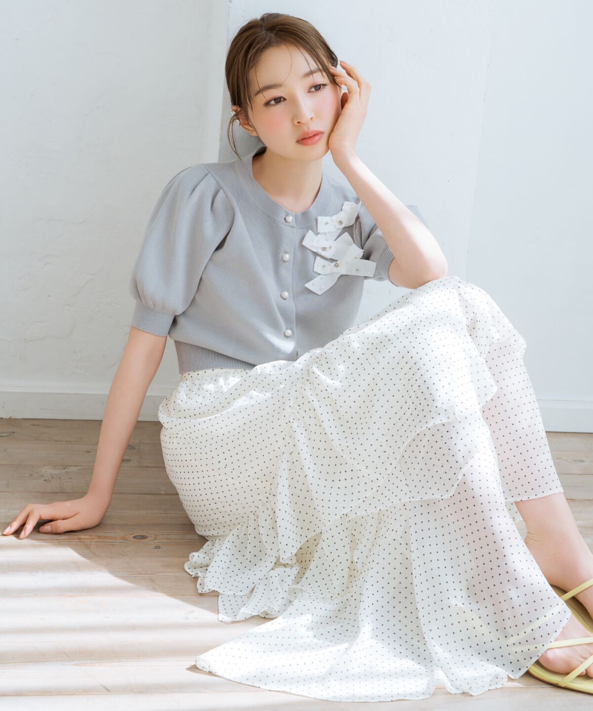 WILLSELECTION「リボンデコレーションカーディガン」|カーディガン|