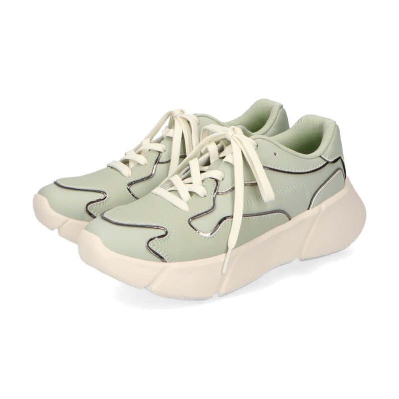 ORiental TRaffic「【トレンド】メタリックライン厚底スニーカー/OT3727」|スニーカー|