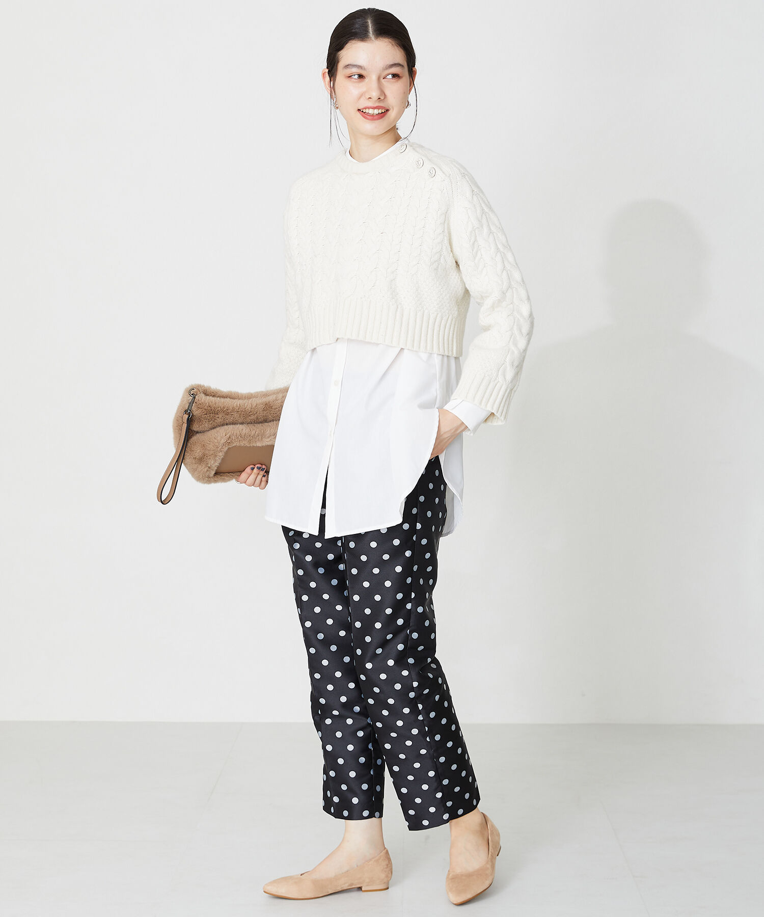 ORiental TRaffic「【跳べるパンプス/シリーズ累計１５０万足突破】プレーン フラット ヒール/R-3212 パンプス」|パンプス|