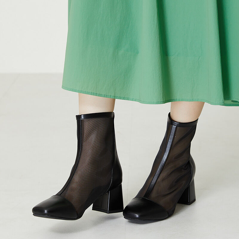 ORiental TRaffic「ヒールチュールブーツ/41106」|ショートブーツ|