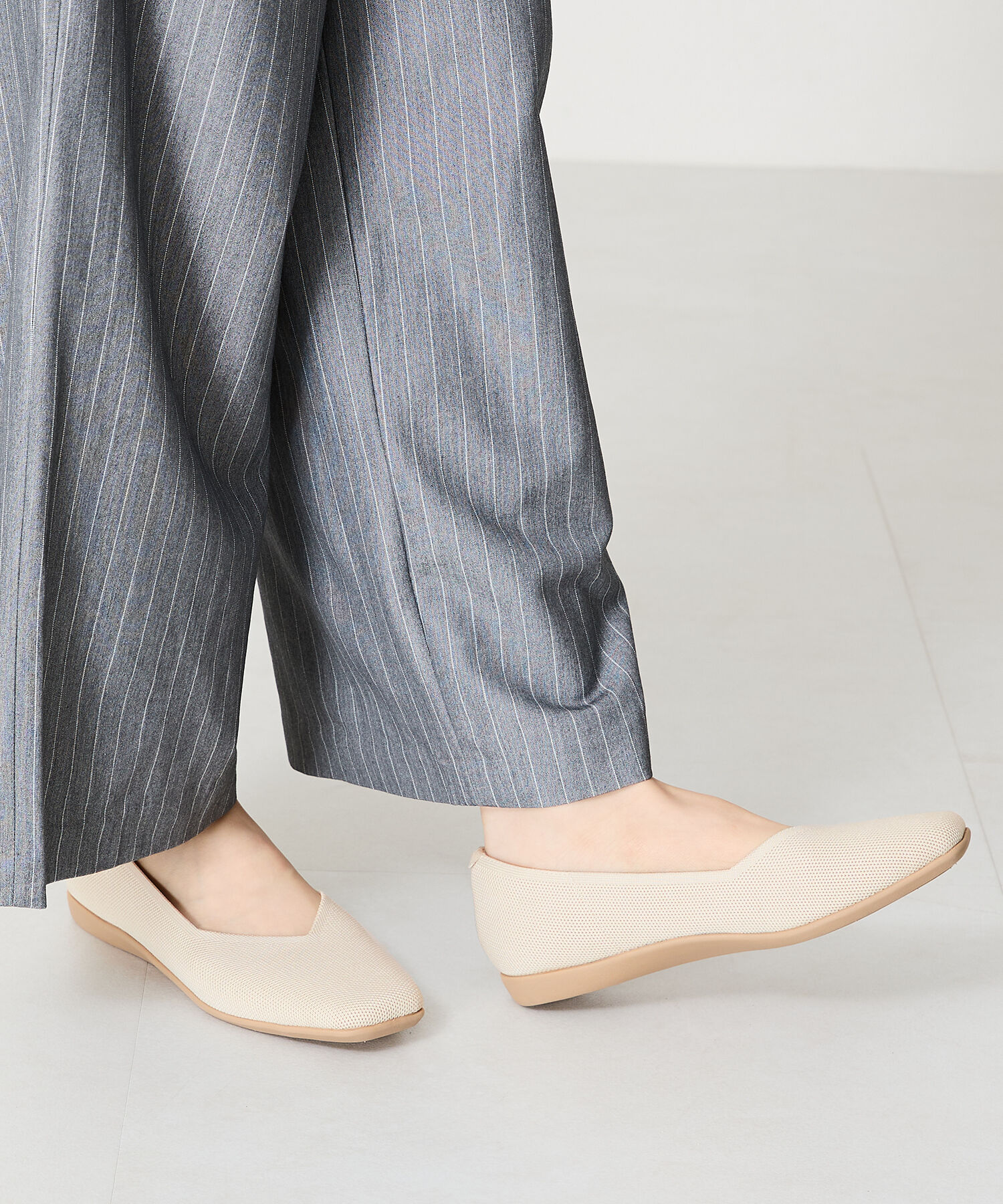 ORiental TRaffic「【洗濯OK】 ニット パンプス /R-3215 軽量 フラット ニット 通気性 柔らかい」|パンプス|