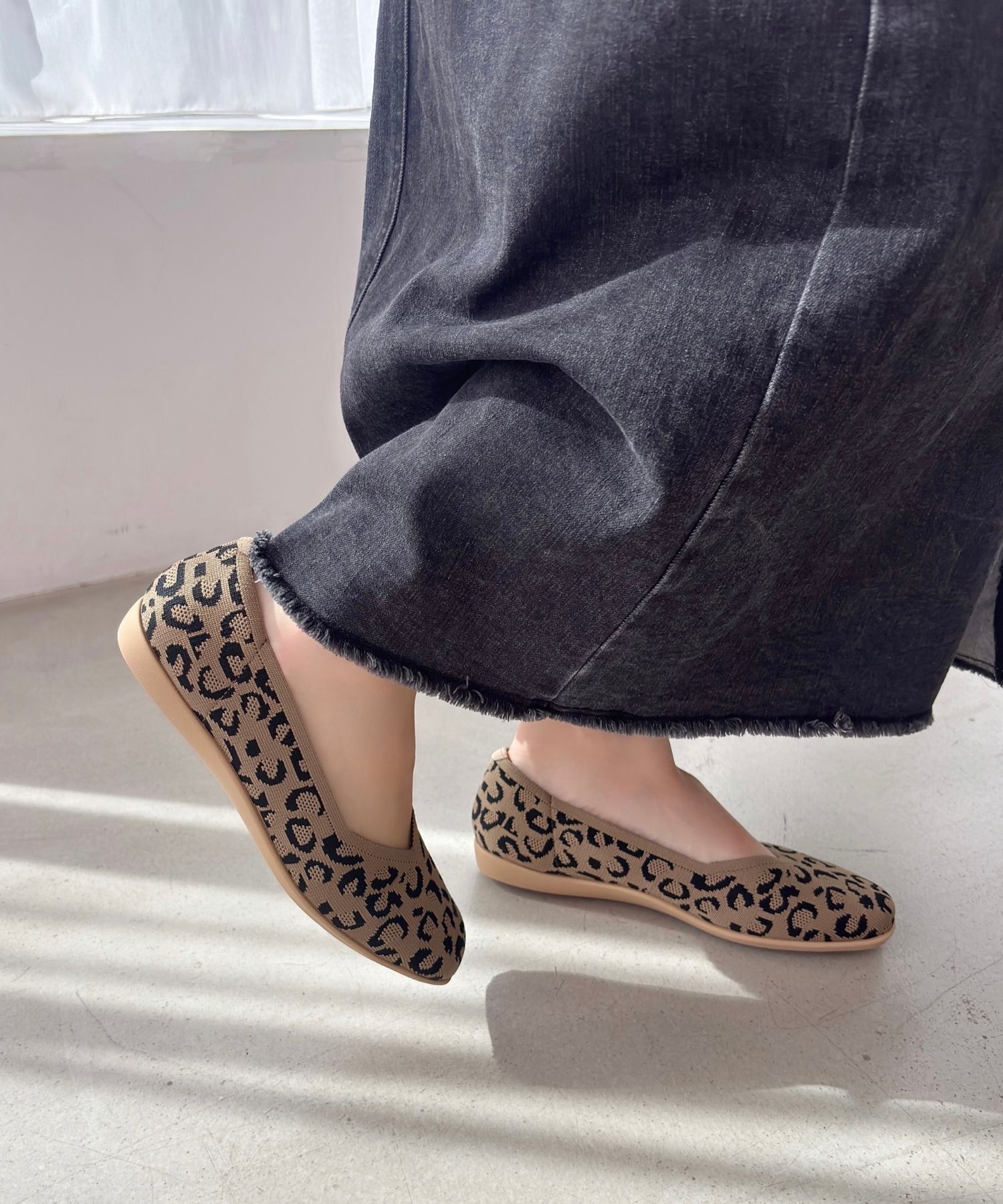 ORiental TRaffic「【洗濯OK】 ニット パンプス /R-3215 軽量 フラット ニット 通気性 柔らかい」|パンプス|