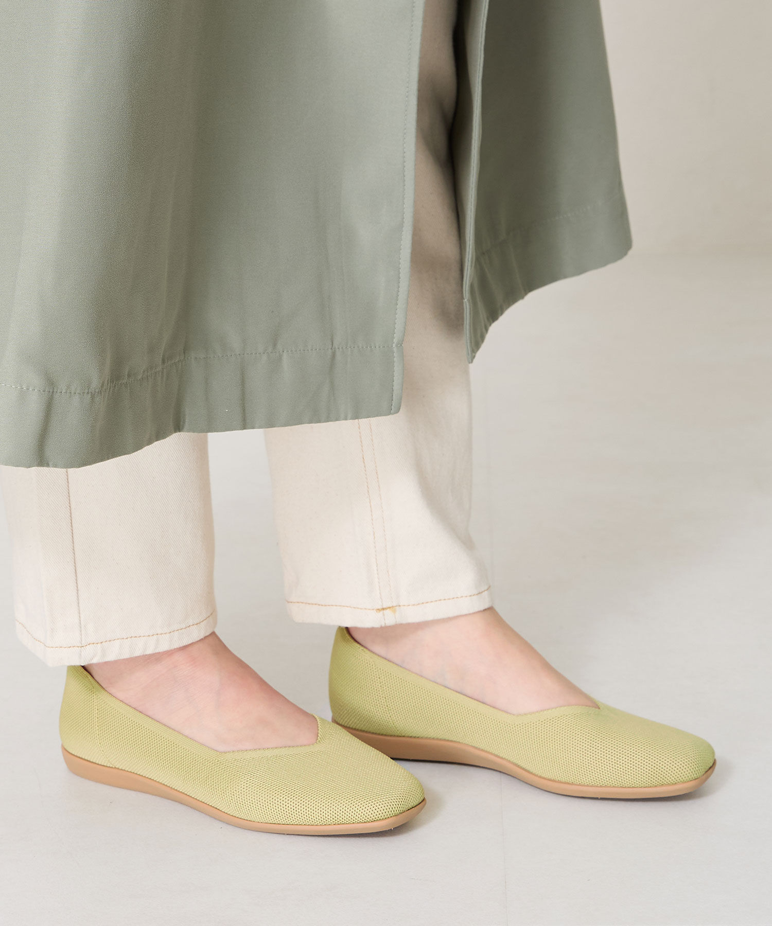 ORiental TRaffic「【洗濯OK】 ニット パンプス /R-3215 軽量 フラット ニット 通気性 柔らかい」|パンプス|