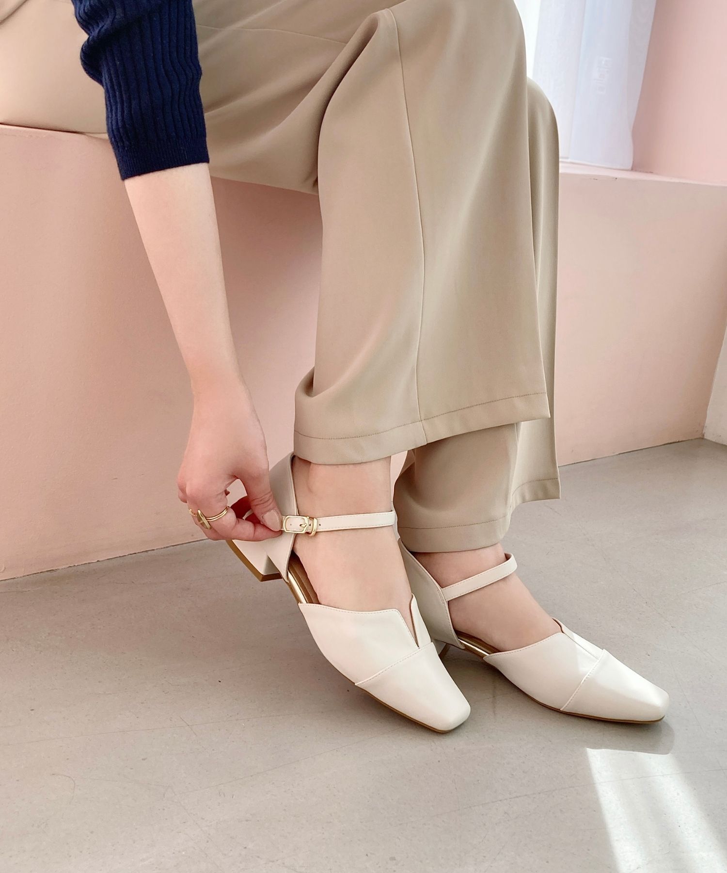 WA Oriental TRaffic「スリットセパレートパンプス/52110 ストラップパンプス」|パンプス|