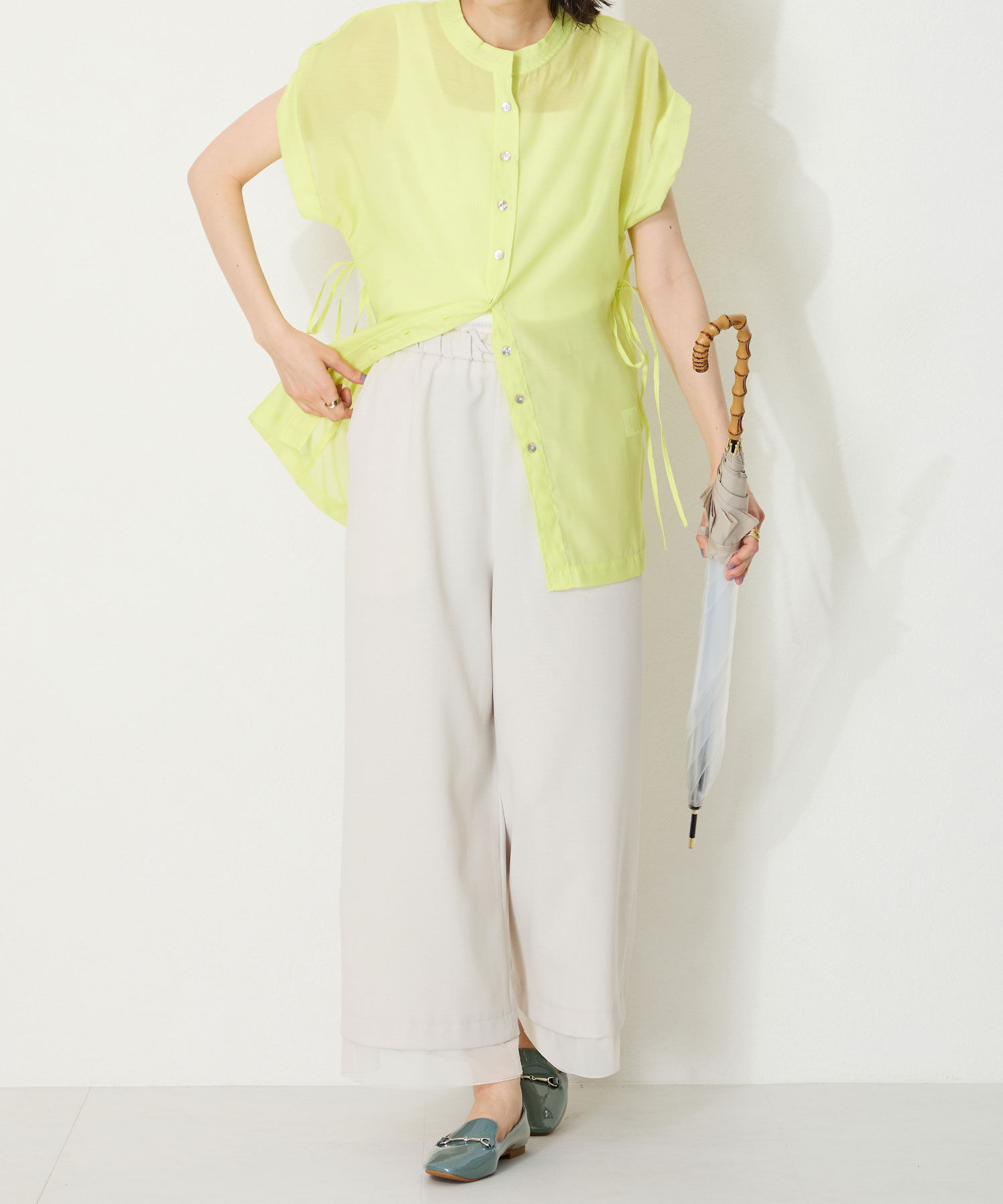 ORiental TRaffic「【WEB限定】 晴雨兼用 ビット ローファー /55106 レイン フラット 柔らかい」|パンプス|