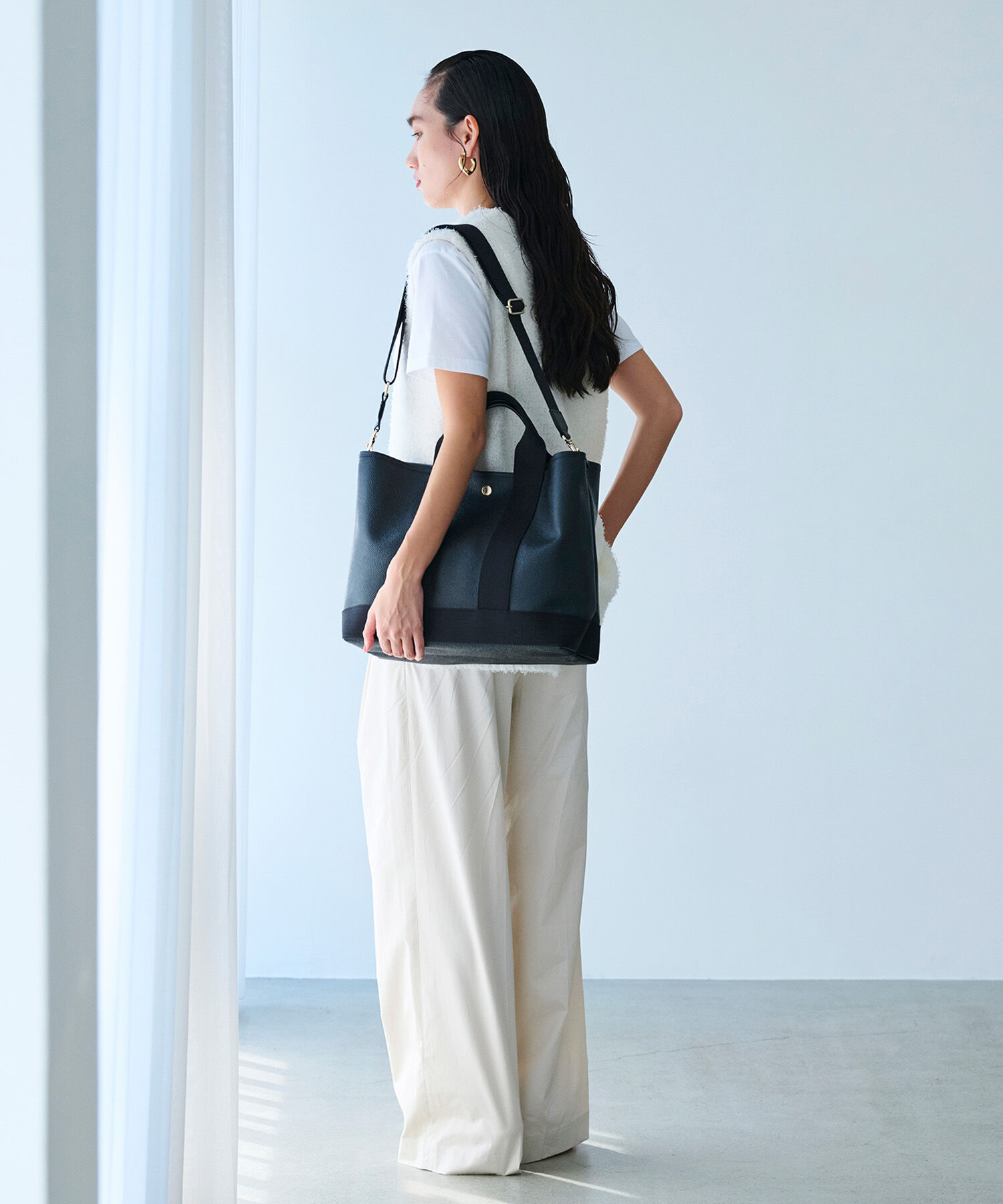 TOPKAPI BREATH「【Breath TOPKAPI】SCOTCH GRAIN スコッチグレイン ショルダー付き A4 トート バッグ」|トートバッグ|