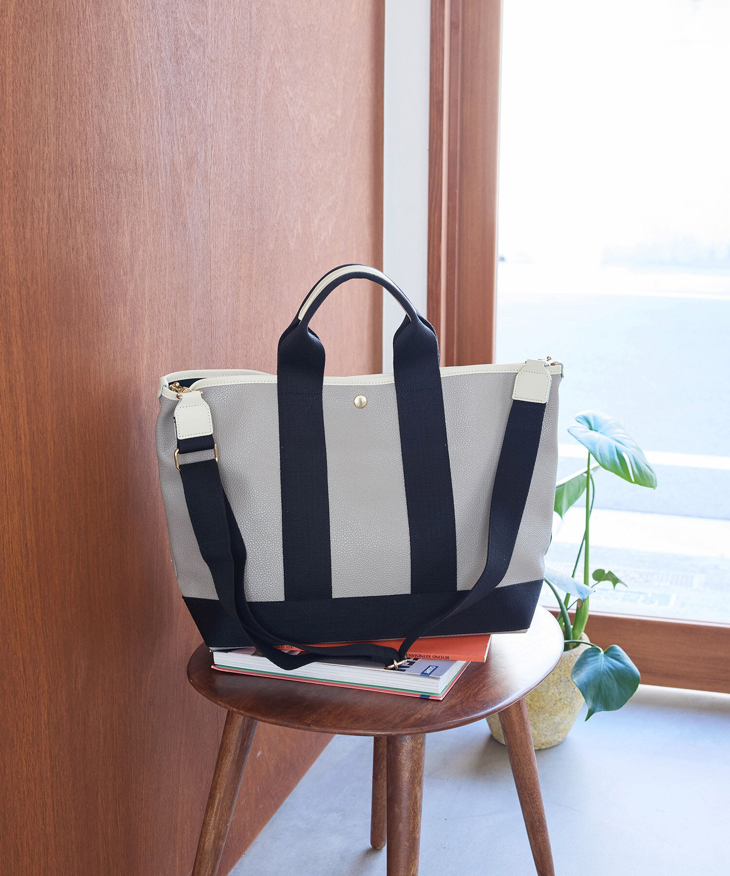 TOPKAPI BREATH「【Breath TOPKAPI】SCOTCH GRAIN スコッチグレイン ショルダー付き A4 トート バッグ」|トートバッグ|