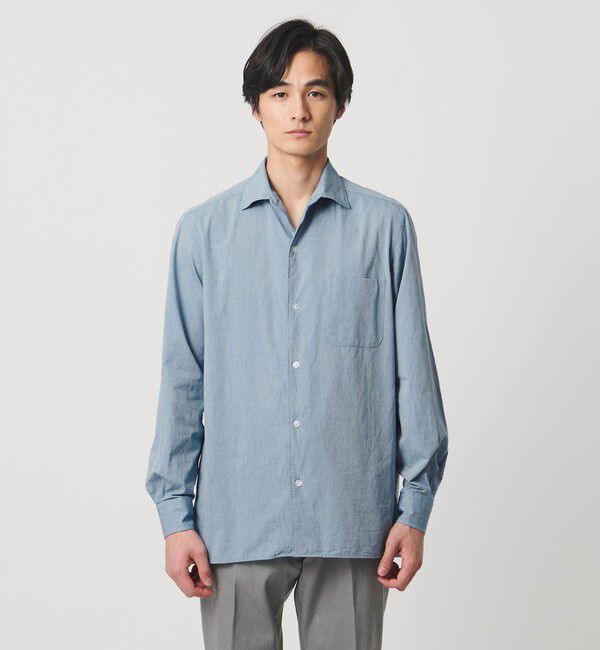 UNITED ARROWS「シャンブレー ワンピースカラー シャツ」|シャツ・ブラウス|