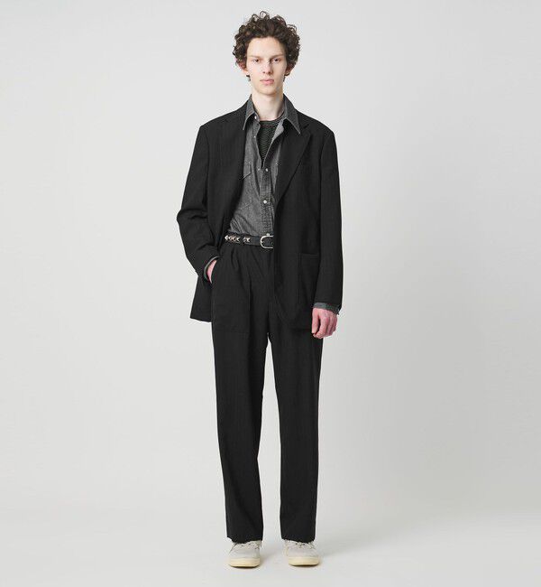 UNITED ARROWS「＜District＞ウォッシュド トロピカルウール ベイカー スラックス」|スラックス|