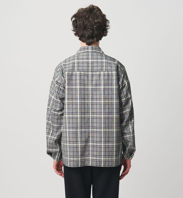 UNITED ARROWS「ネップクロス グレンチェック ユーティリティシャツ」|シャツ・ブラウス|