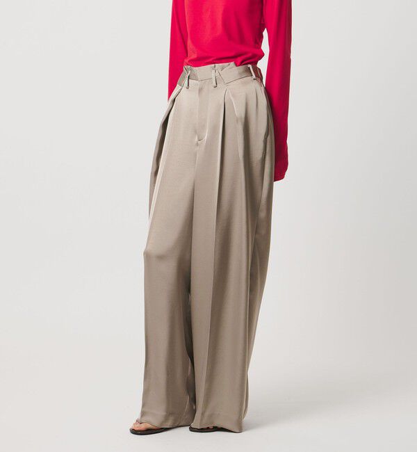 AEWEN MATOPH「＜AEWEN MATOPH＞サテンインタックパンツ ‐ ウォッシャブル - 」|その他|