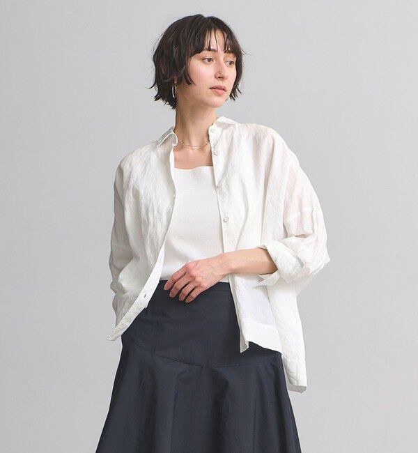 UNITED ARROWS「リネン ドルマン シャツ ‐ウォッシャブル‐」|シャツ・ブラウス|