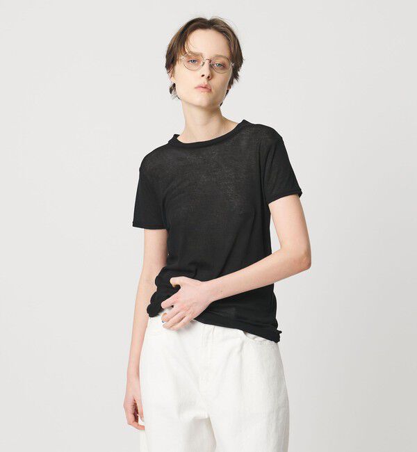 AEWEN MATOPH「＜AEWEN MATOPH＞シアーTシャツ」|Tシャツ・カットソー|BLACK