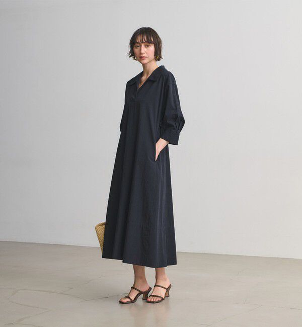 UNITED ARROWS「コットン スキッパー シャツ ワンピース ‐ウォッシャブル‐」|ワンピース|