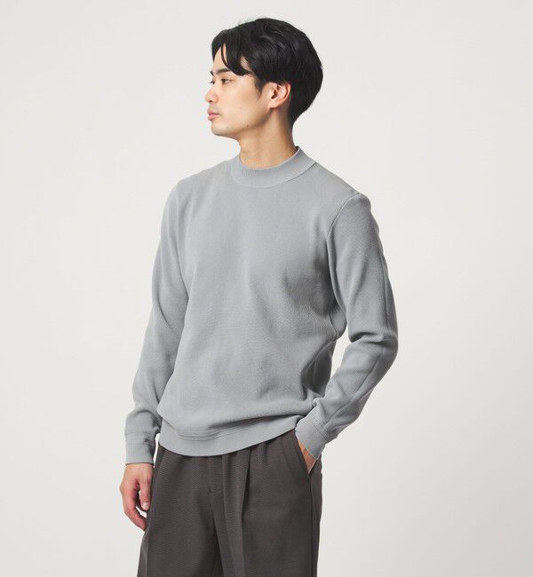 UNITED ARROWS green label relaxing「【WEB限定】JUST fit デイリー アゼ モックネック ニット」|ニット・セーター|
