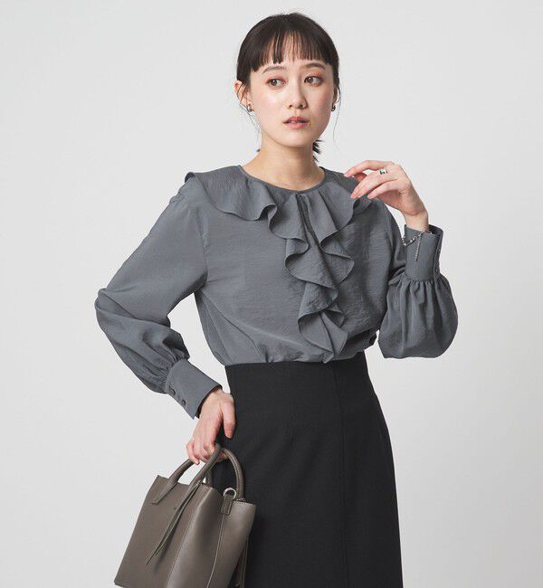 UNITED ARROWS green label relaxing「ラッフル ブラウス」|シャツ・ブラウス|