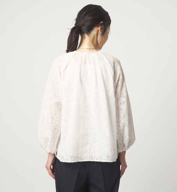 UNITED ARROWS green label relaxing「カットジャガード ブラウス」|シャツ・ブラウス|