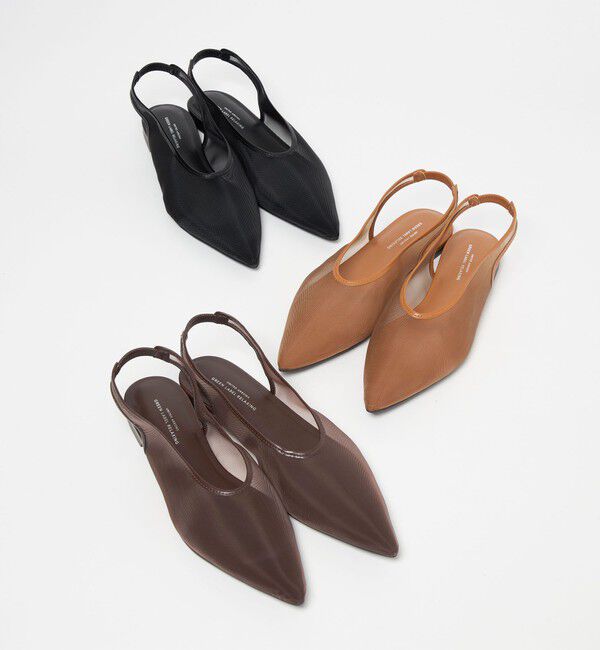 UNITED ARROWS green label relaxing「ポインテッド チュール スリングバックシューズ / サンダル / パンプス」|スニーカー|