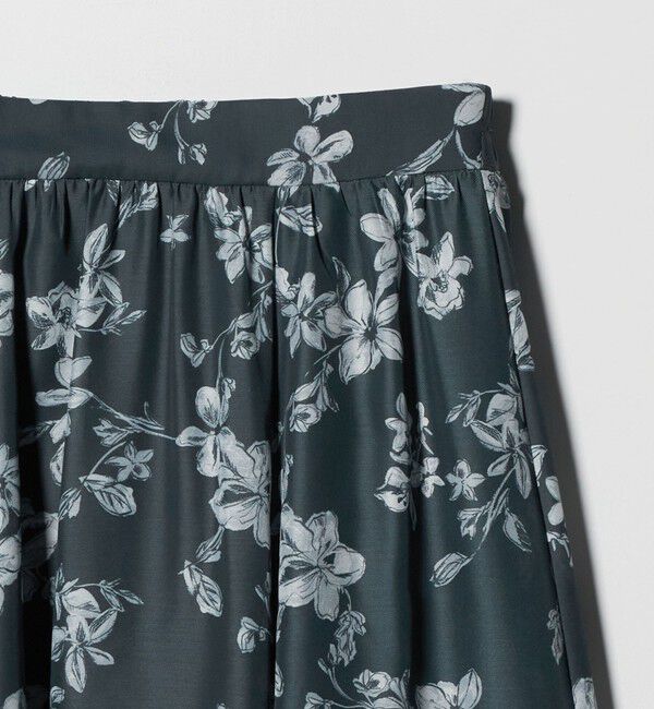UNITED ARROWS green label relaxing「フラワー プリント スカート」|フレア|
