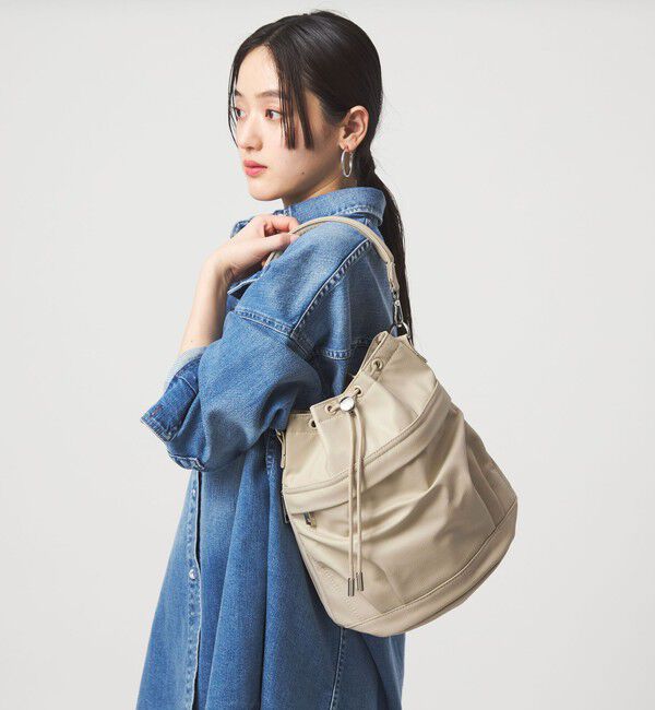 UNITED ARROWS green label relaxing「【WEB限定】＜PARTE＞ポケットドロスト バッグ  はっ水」|ショルダー・メッセンジャー|