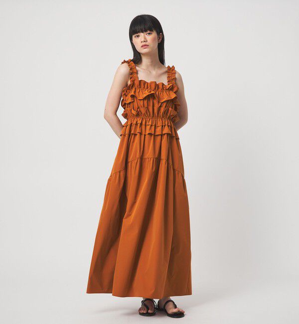EMMEL REFINES「＜EMMEL REFINES＞EM フリル ギャザー ワンピース」|ワンピース|ORANGE