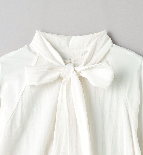 BEAUTY&YOUTH UNITED ARROWS「【WEB限定 Wardrobe DAILY MINIMAL】リボンタイブラウス -2WAY/ウォッシャブル-」|シャツ・ブラウス|