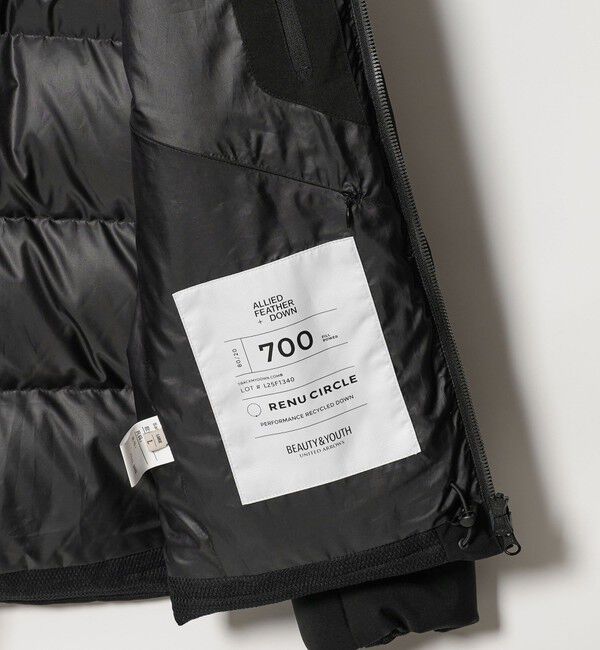 BEAUTY&YOUTH UNITED ARROWS「小松マテーレ シャンブレー フード ダウンジャケット 700FP 撥水機能」|ダウン|