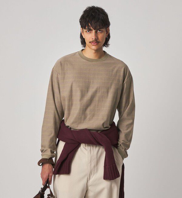 STEVEN ALAN「＜Steven Alan＞ オーガニックコットン アソート ボーダー ロングスリーブ Tシャツ BOLD」|Tシャツ・カットソー|