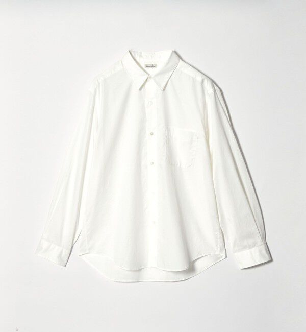 STEVEN ALAN「＜Steven Alan＞ 80 コンパクトヤーン ツイル レギュラーカラー シャツ NARROW」|シャツ・ブラウス|WHITE