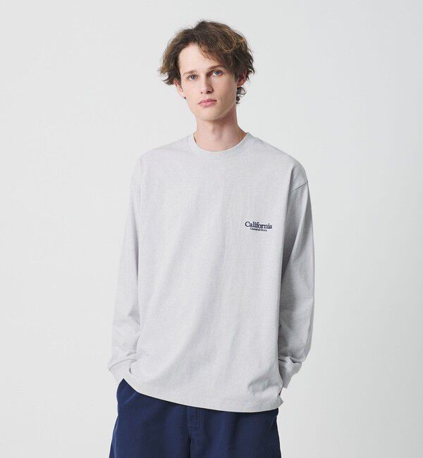 California General Store「＜CGS.＞オーガニック コットン ロングスリーブ ロゴ Tシャツ」|Tシャツ・カットソー|